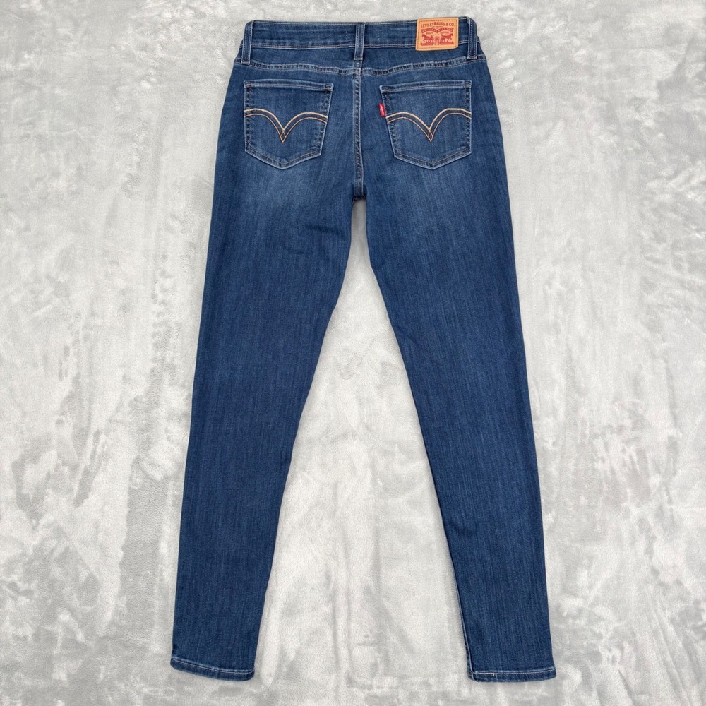 Levi's Jeans Womens 29 (Fits 28x27.5) Blue 535 Super Skinny Stretch Casual Sleek - Picture 11 of 11